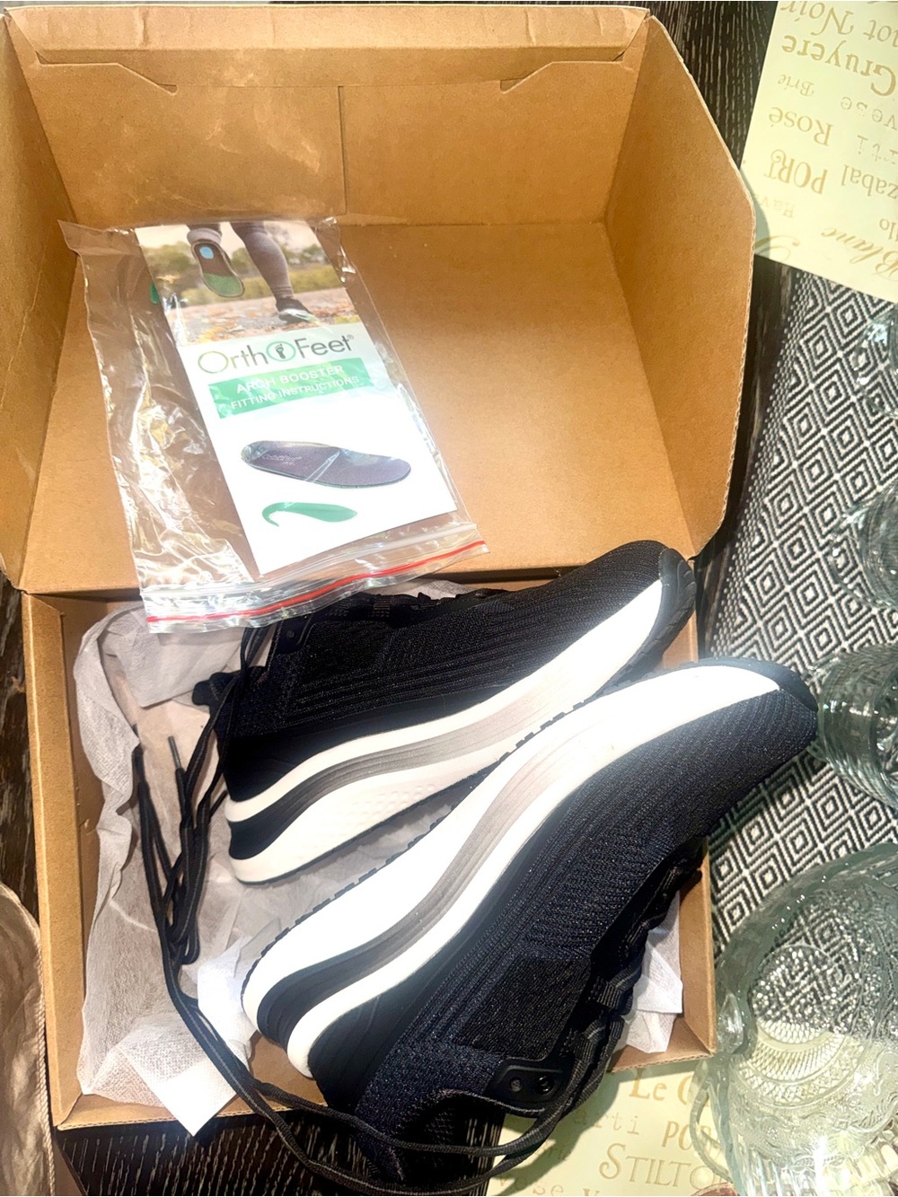 Black Athletic Walking Shoes - Comfortable Women's Sneakers